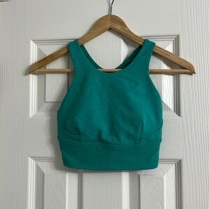Lululemon high line turquoise bra. Never worn. Size 2